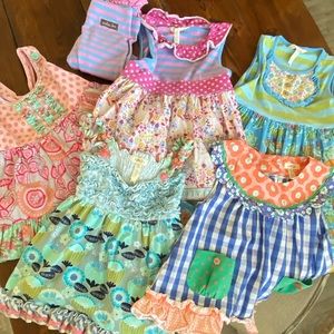 Matilda Jane dresses and pair of capris
